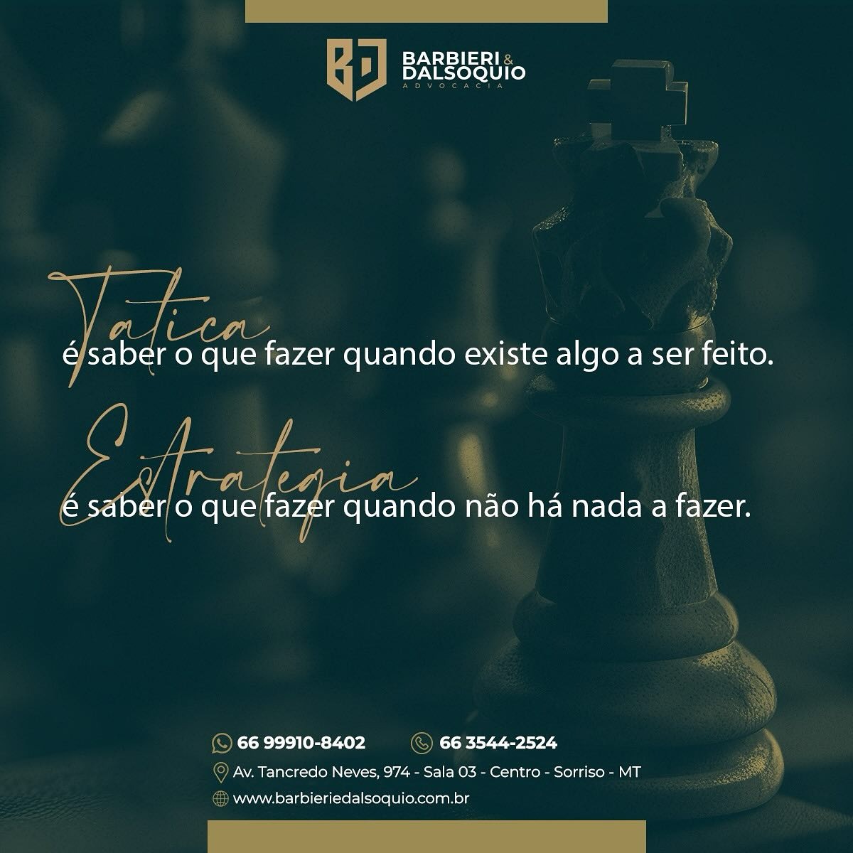 Tática e estratégia jurídica